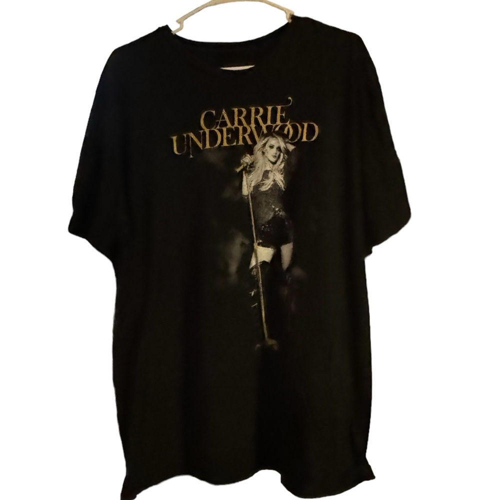 Retro Carrie Underwood The Cry Pretty One Tour Men’s XL Black T-Shirt